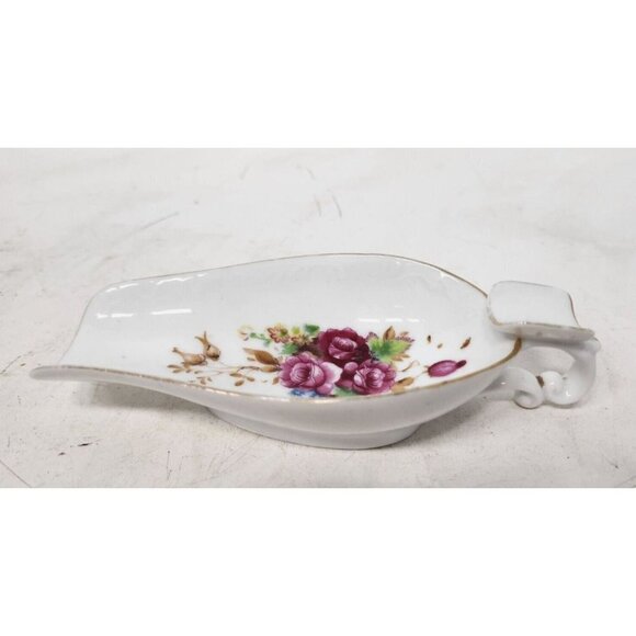 Interco Chicago Other - Vintage Interco Chicago Japan Pink Rose Porcelain Ash Tray Limited Edition White